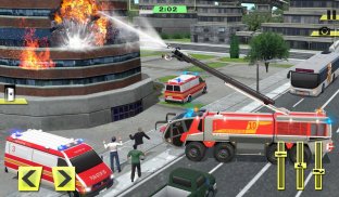 Fire Truck Rescue Training Sim screenshot 9