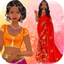 Indian Sari dress up Icon