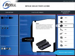 Reell Hinge Selection Guide screenshot 5