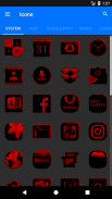 Black and Red Icon Pack v9.0 (Free) screenshot 4