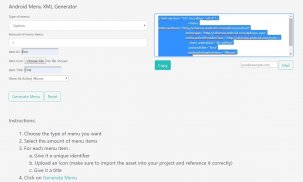 Android Menu XML Generator screenshot 4