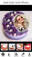 Photo on cake Birthday frame screenshot 9