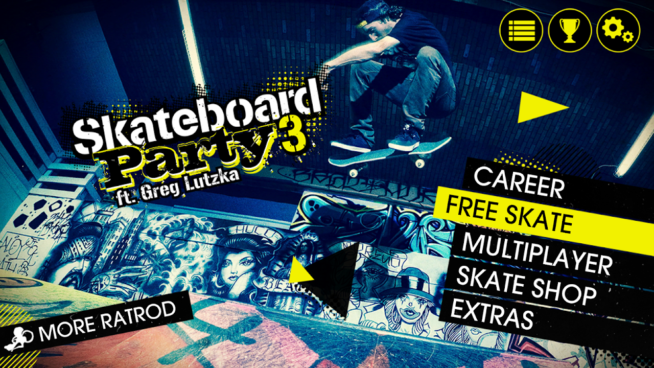 Skateboard Party 3 Apk Download for Android- Latest version  1.10.0.RC-GP-Lite(62)- com.ratrodstudio.skateparty3lite