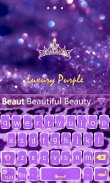 GO Keyboard Luxury Purple screenshot 2