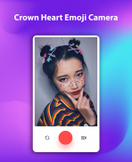 Crown Heart Emoji Camera screenshot 6