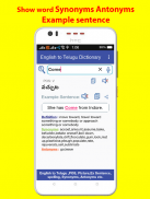 English to Telugu Dictionary offline screenshot 3