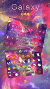 Galaxy Emoji keyboard Theme screenshot 2