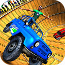 Well of Death Jeep Stunt Rider Icon