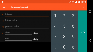 Calfi - interest calculator, screenshot 5