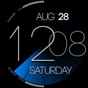 ZION Blue - digital watch face screenshot 6