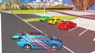 Flying Car Parking 3d games. screenshot 4