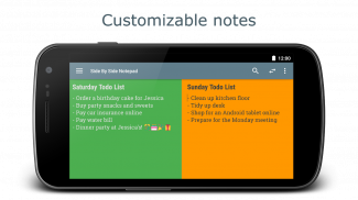 Side by Side Notepad screenshot 2