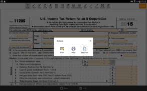 Form 1120 S for IRS: Sign Income Tax Return eForm screenshot 0