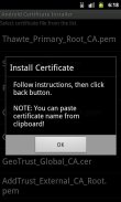 Android Certificate Installer screenshot 2