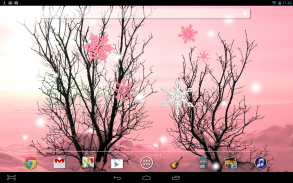 Pink Winter Live Wallpaper screenshot 2