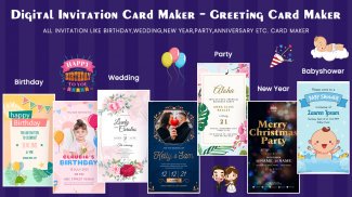 Digital Invitation Card Maker screenshot 1