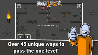 One Level: Стикмен побег из тюрьмы screenshot 1