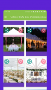 Outdoor Party Tent Decorating Ideas screenshot 2