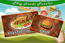 खाद्य सीखना बच्चों के आरा खेल screenshot 1