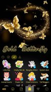 ثيم لوحة المفاتيح Goldbutterfl screenshot 4