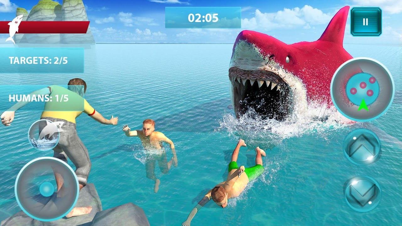 Hungry Shark Attack - Wild Shark Games 2019 - Download APK