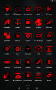 Flat Black and Red Icon Pack v4.7 ✨Free✨ screenshot 2