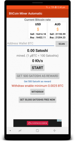 Bitcoin Miner Automatic Earn Free Bitcoins 1 0 6 3 Download Apk - bitcoin miner automatic earn free bitcoins screenshot 1