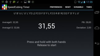 SpeedCubing Timer screenshot 0