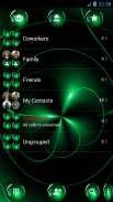 Dialer Spheres Green Theme para Drupe o ExDialer screenshot 6
