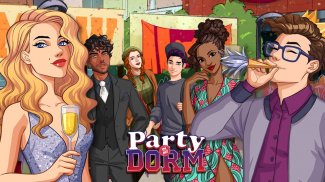 Party in my Dorm: College Life Roleplay Chat Game screenshot 3