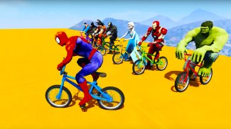 Супергерои BMX Racing Game screenshot 2