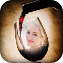 Wine Glass Photo Frame Icon