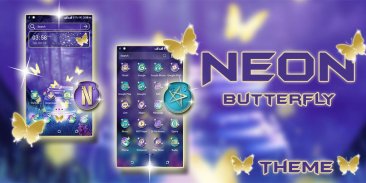 Neon Butterfly Launcher Theme screenshot 5