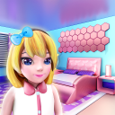 Doll House Design: Girl Home Game, Color by Number Icon