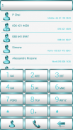 Dialer FrameWhite Aqua Theme screenshot 3