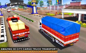 شاحنة بضائع المدينة: ألعاب القيادة 2019 screenshot 1