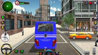 Polícia ônibus dirigindo jogo screenshot 4