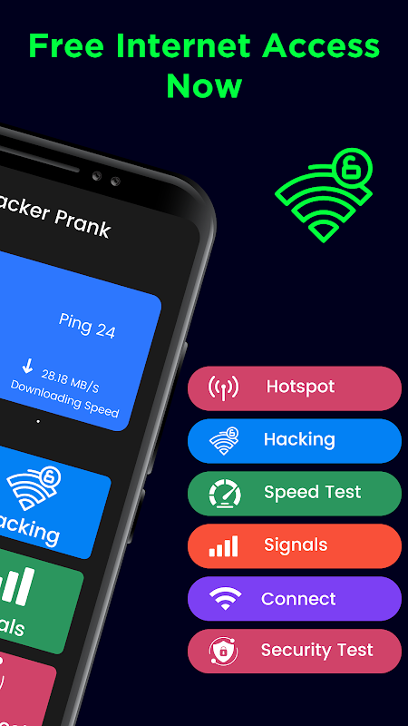 Free download WiFi Password Hacker Prank APK for Android