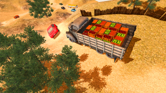 شاحنة الطرق الوعرة نقل الفاكهة - محاكاة القيادة screenshot 3
