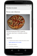 Recetas de Pizzas Caseras screenshot 4