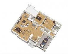 3D Modular Home Floor Plan screenshot 1