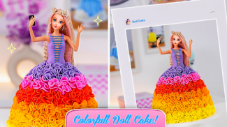 Doll cake decorating Cake Game screenshot 3