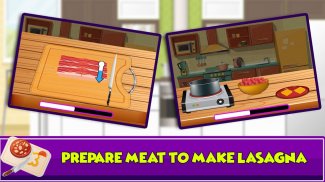 Beef lasagna maker kitchen: Pasta cooking games screenshot 0