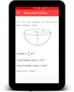 Mensuration Formula - Area and Volume Calculation screenshot 4