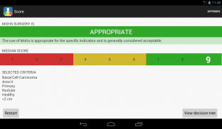 Mohs Appropriate Use Criteria screenshot 0
