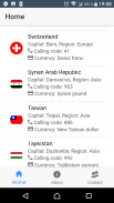 Countries, Currencies, Phone codes screenshot 2