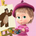 Masha and the Bear: coloring