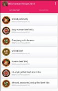 BBQ Korean Recipe 2018 screenshot 5