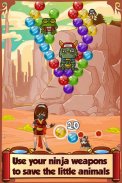 Ninja Shuriken Saga Bubble Shooter screenshot 4