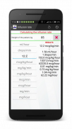 Infusion rate calculator screenshot 4